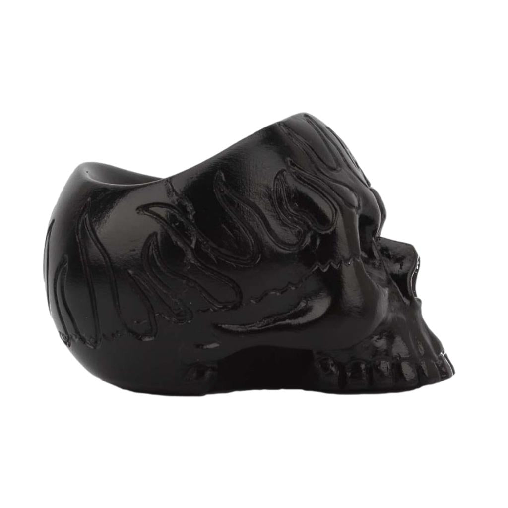 Black Resin Skull Candle Holder for Candles by HitMyNeed