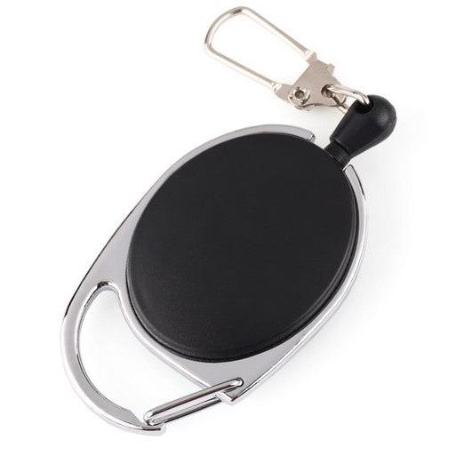 Black Retractable Badge Holder with Clip by HitMyNeed