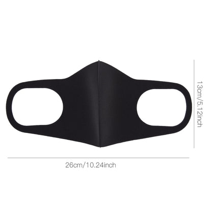 Black Reusable Sponge Face Mask (3-Pack) by HitMyNeed