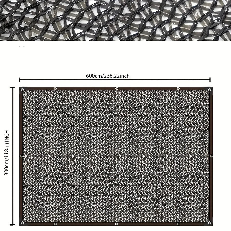 Black Shade Cloth Mesh with Grommets for Outdoor Use 2mx3m by HitMyNeed
