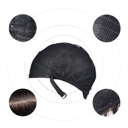 Black Short Bob Wig with Straight Bangs Lace Front by HitMyNeed