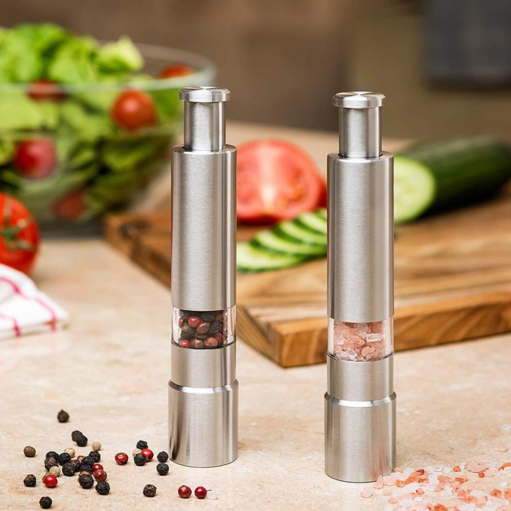 Black Stainless Steel Pepper Grinder 15cm by HitMyNeed