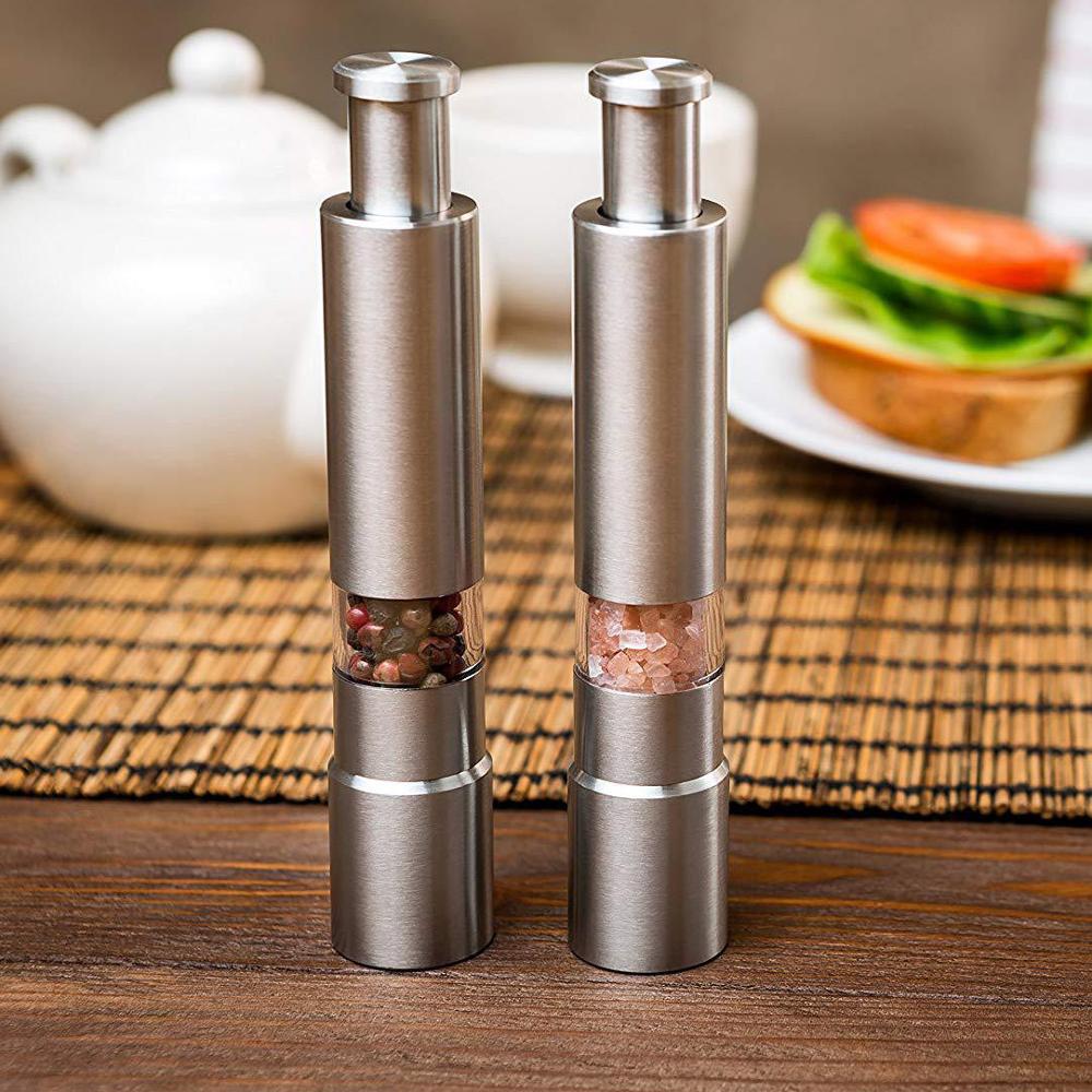 Black Stainless Steel Pepper Grinder 15cm by HitMyNeed