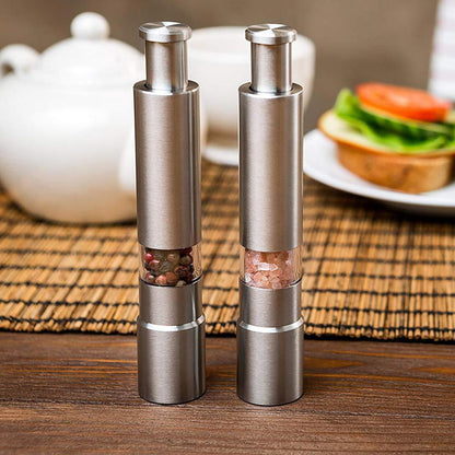 Black Stainless Steel Pepper Grinder 15cm by HitMyNeed