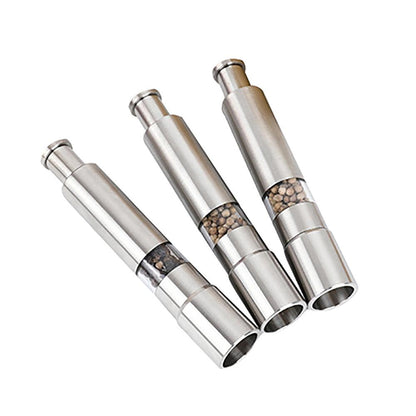 Black Stainless Steel Pepper Grinder 15cm by HitMyNeed