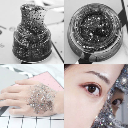 Black Star Glitter Peel-Off Face Mask 20g by HitMyNeed