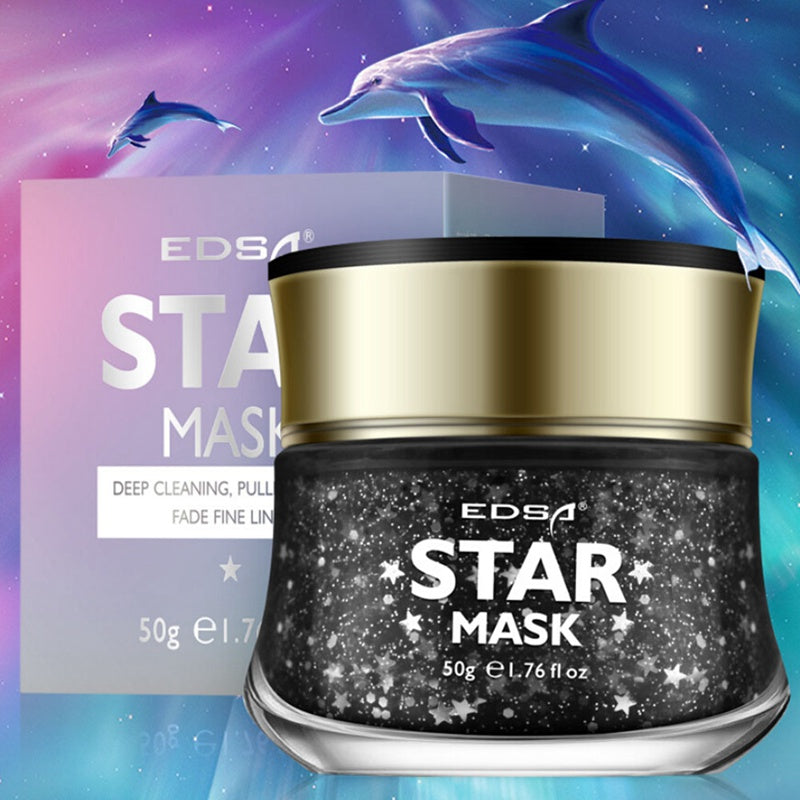 Black Star Glitter Peel-Off Face Mask 20g by HitMyNeed