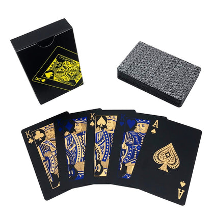 Black Waterproof Plastic Playing Cards Deck by HitMyNeed