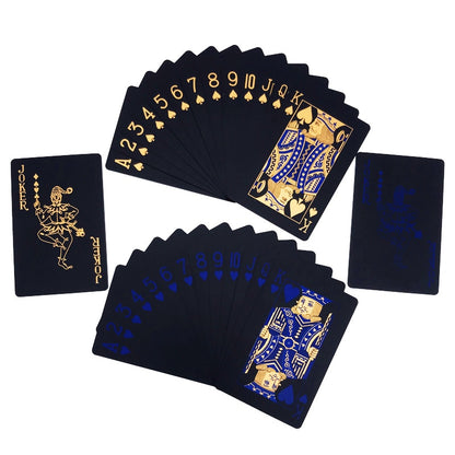 Black Waterproof Plastic Playing Cards Deck by HitMyNeed