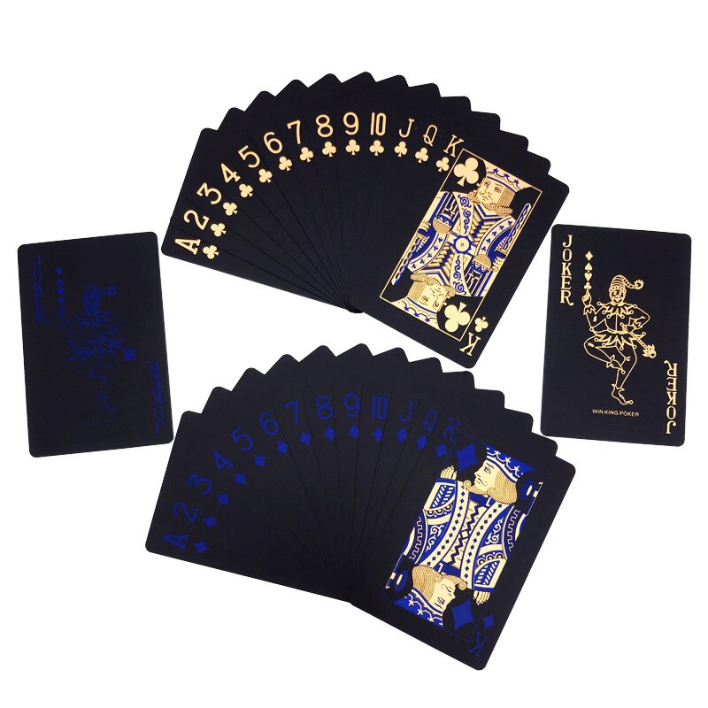 Black Waterproof Plastic Playing Cards Deck by HitMyNeed