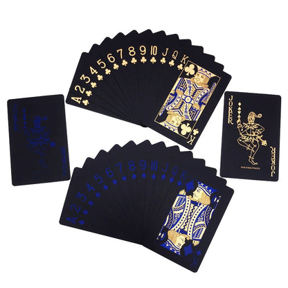 Black Waterproof Plastic Playing Cards Deck by HitMyNeed