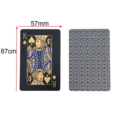 Black Waterproof Plastic Playing Cards Deck by HitMyNeed