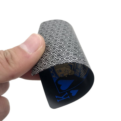 Black Waterproof Plastic Playing Cards Deck by HitMyNeed