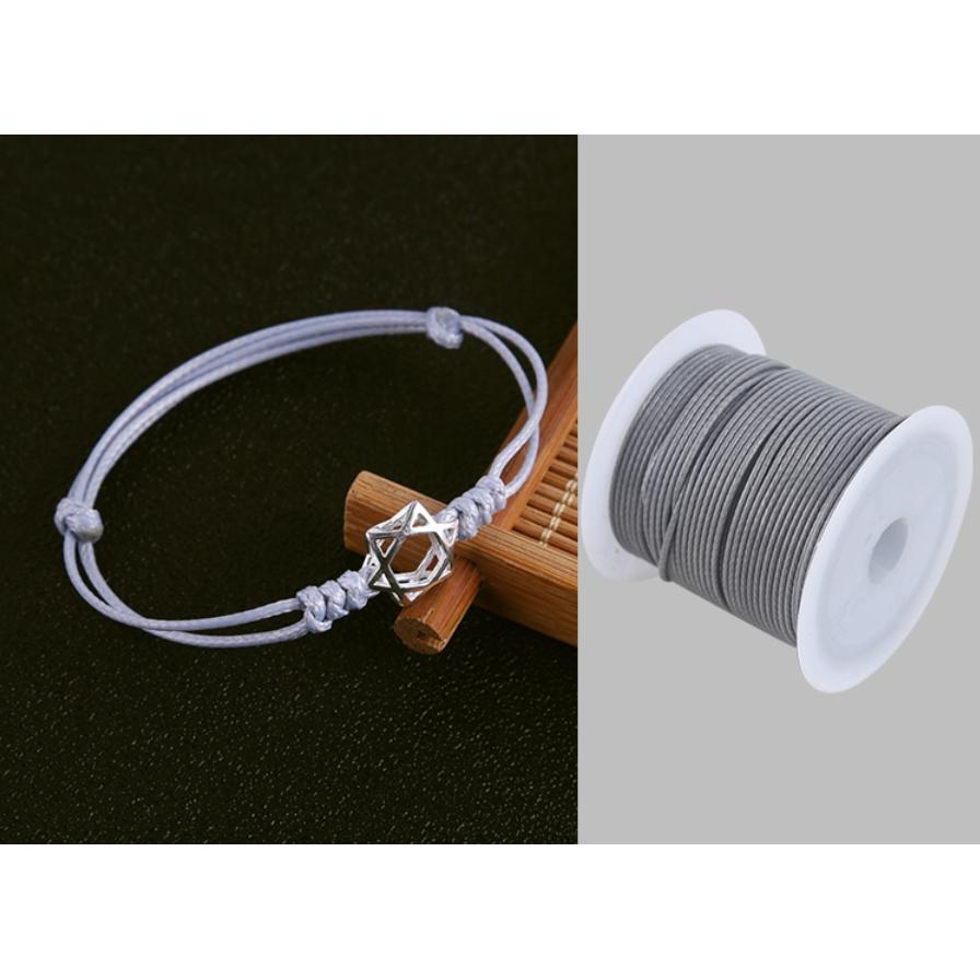 Black Waxed Cord PU Leather Necklace & Bracelet String 0-8mm-10yards by HitMyNeed