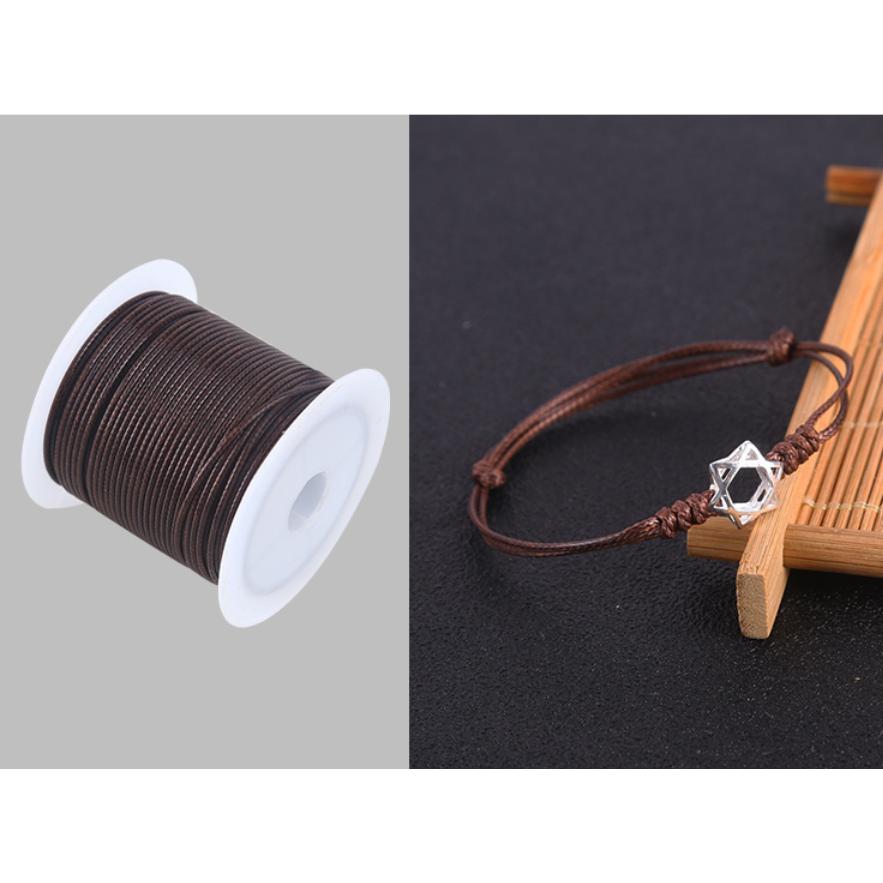 Black Waxed Cord PU Leather Necklace & Bracelet String 1-5mm-10yards by HitMyNeed