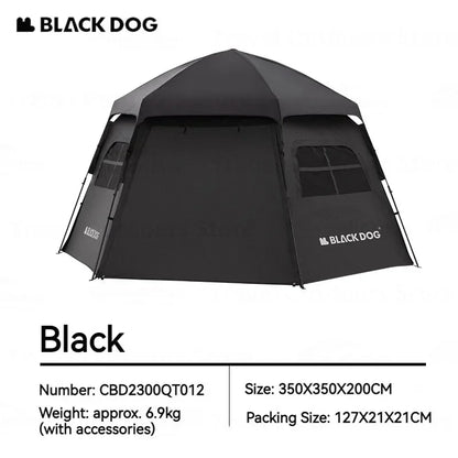 Blackdog Hexagon Automatic Camping Tent 12.5㎡ by HitMyNeed