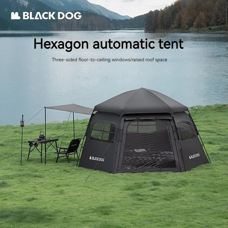 Blackdog Hexagon Automatic Camping Tent 12.5㎡ by HitMyNeed