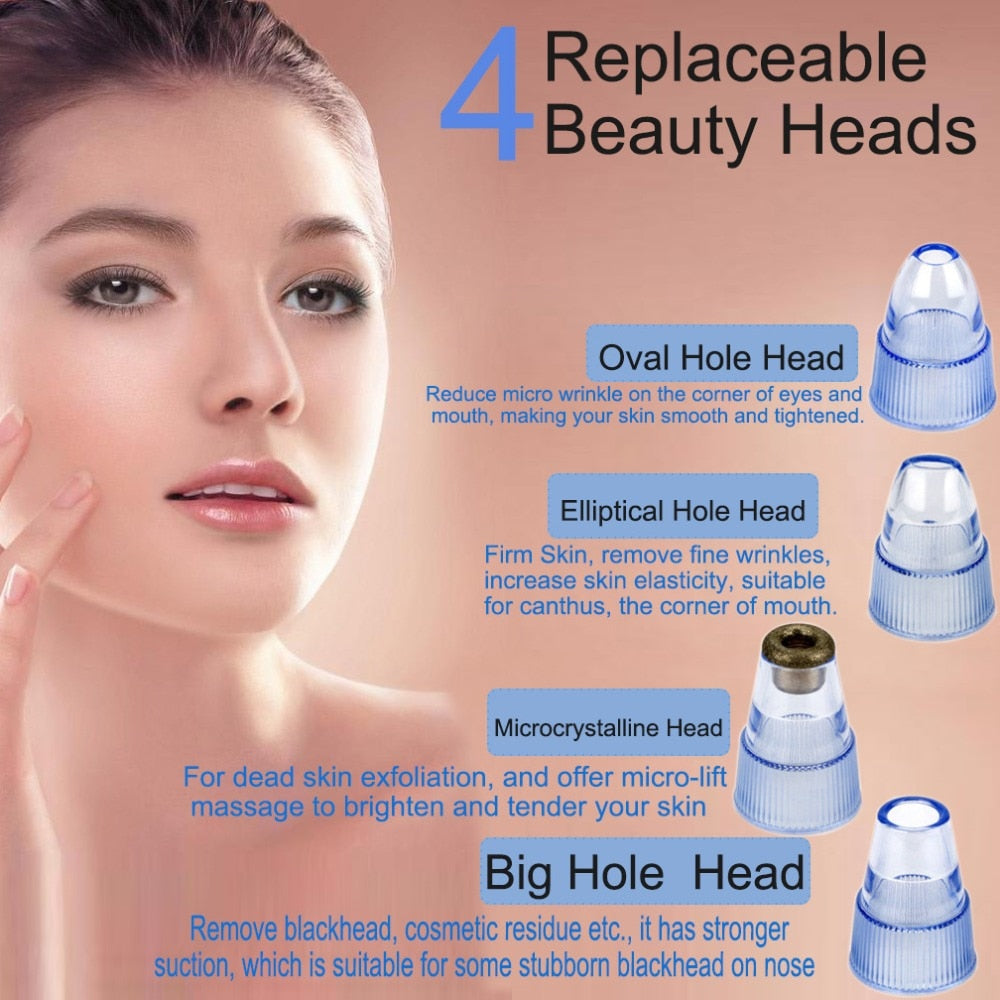 Blackhead Removal Pore Cleaner with 4 Heads by HitMyNeed