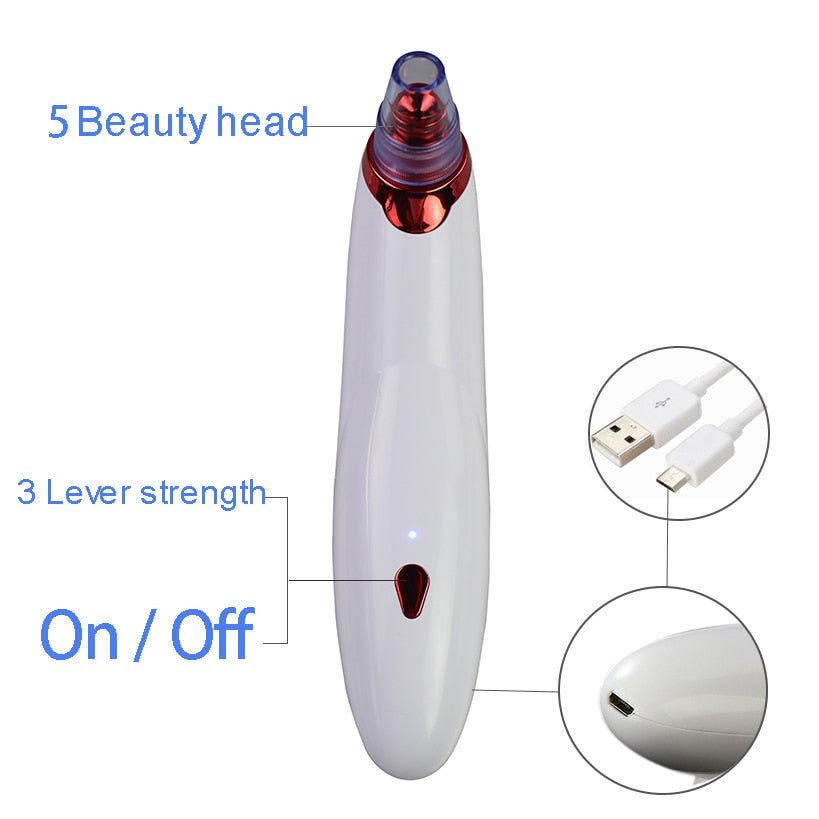 Blackhead Removal Pore Cleaner with 4 Heads by HitMyNeed