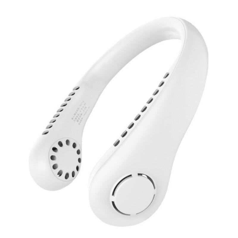 Bladeless Neck Fan 1200mAh Rechargeable, 3-Speed by HitMyNeed