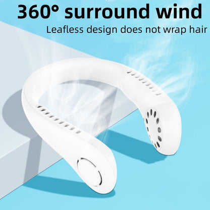 Bladeless Neck Fan 1200mAh Rechargeable, 3-Speed by HitMyNeed