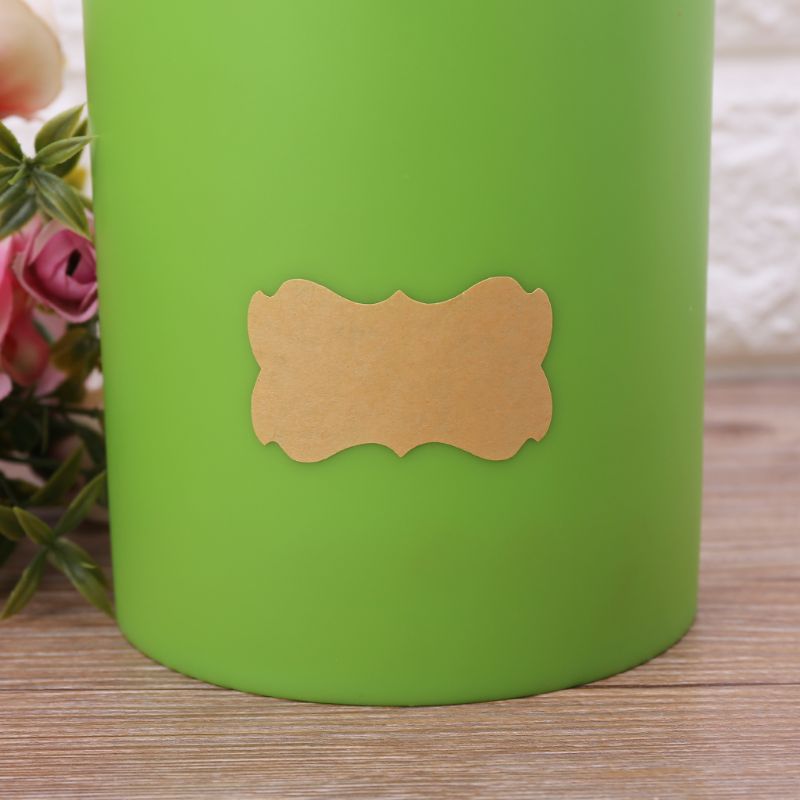 Blank Kraft Sticker Labels Roll (300 Labels) by HitMyNeed