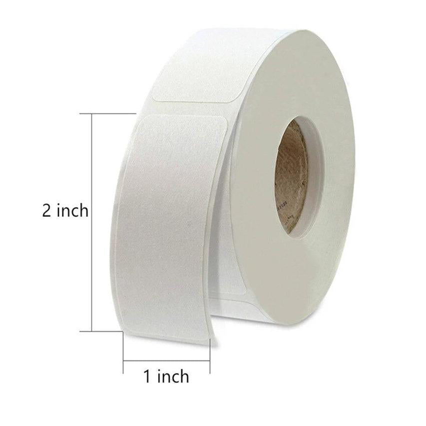 Blank Label Sticker Paper Roll 1x2 Inch (500 Labels) by HitMyNeed