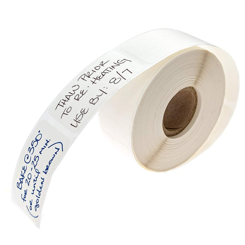 Blank Label Sticker Paper Roll 1x2 Inch (500 Labels) by HitMyNeed
