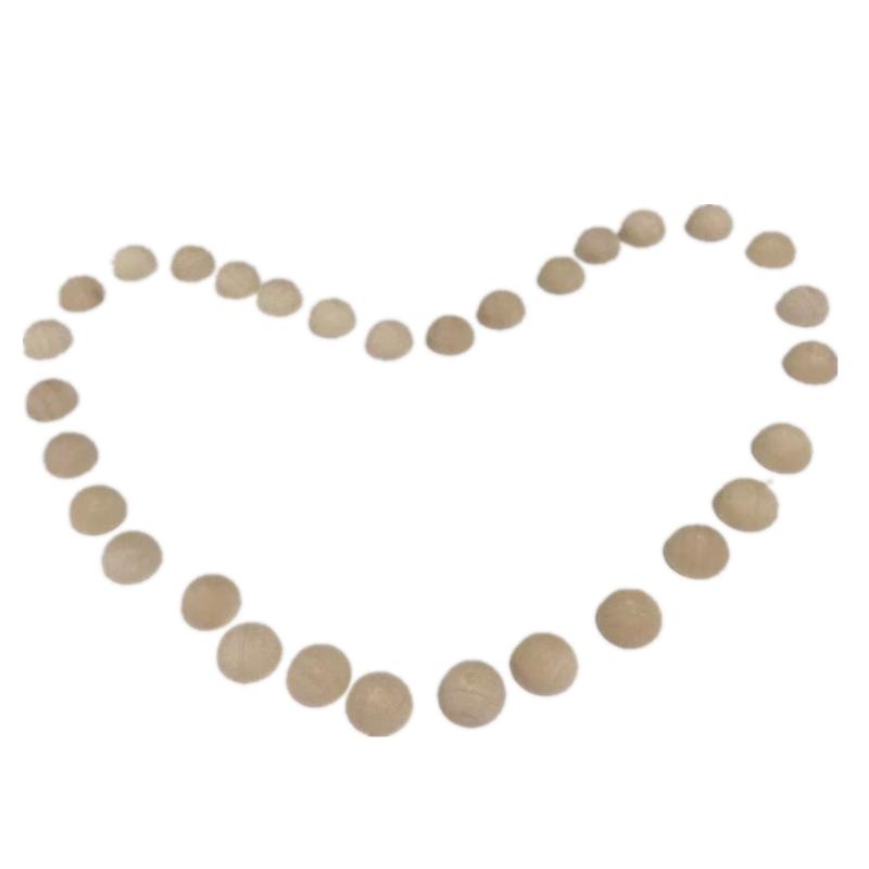 Blank Wooden Half Beads 12mm (100 Pack) by HitMyNeed