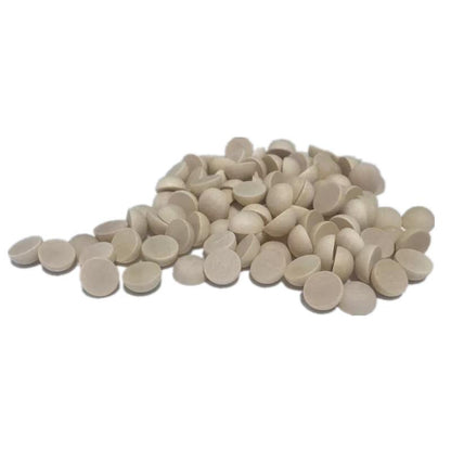 Blank Wooden Half Beads 12mm (100 Pack) by HitMyNeed