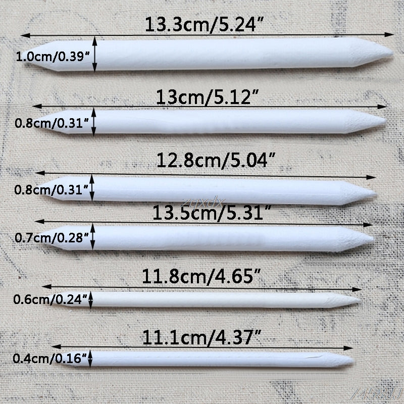Blending Stump Drawing Tool Set, 6 Piece by HitMyNeed