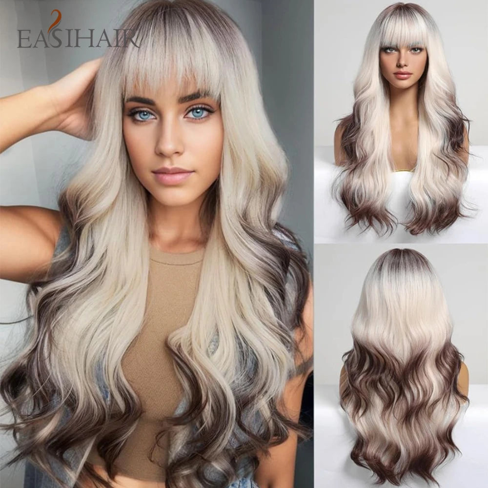 Blonde Long Straight Lolita Wig with Bangs wig-lc1082-1 by HitMyNeed