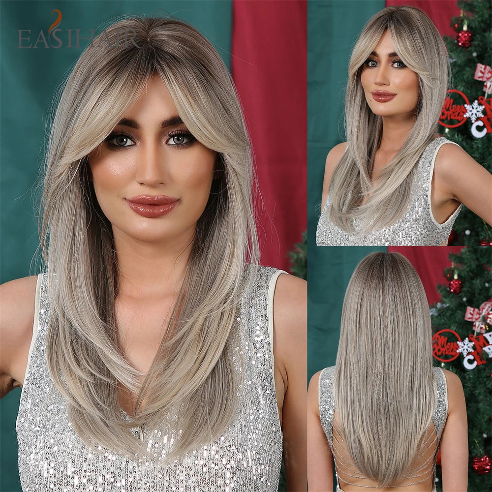 Blonde Long Straight Lolita Wig with Bangs wig-lc259-13 by HitMyNeed
