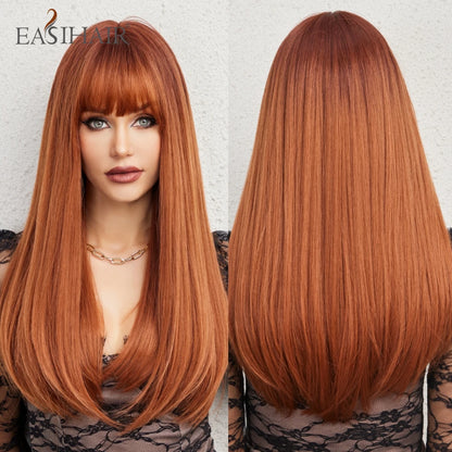 Blonde Long Straight Lolita Wig with Bangs wig-wl1040-1 by HitMyNeed