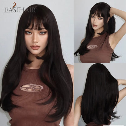 Blonde Long Straight Lolita Wig with Bangs wig-wl1053-1 by HitMyNeed