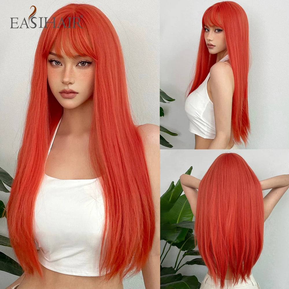 Blonde Long Straight Lolita Wig with Bangs wig-wl1085-4 by HitMyNeed