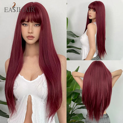 Blonde Long Straight Lolita Wig with Bangs wig-wl1085-5 by HitMyNeed