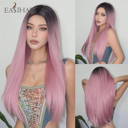Blonde Long Straight Lolita Wig with Bangs wig-wl1184-3 by HitMyNeed
