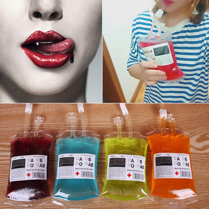 Blood Bag Drink Pouches for Halloween Parties 350ml by HitMyNeed
