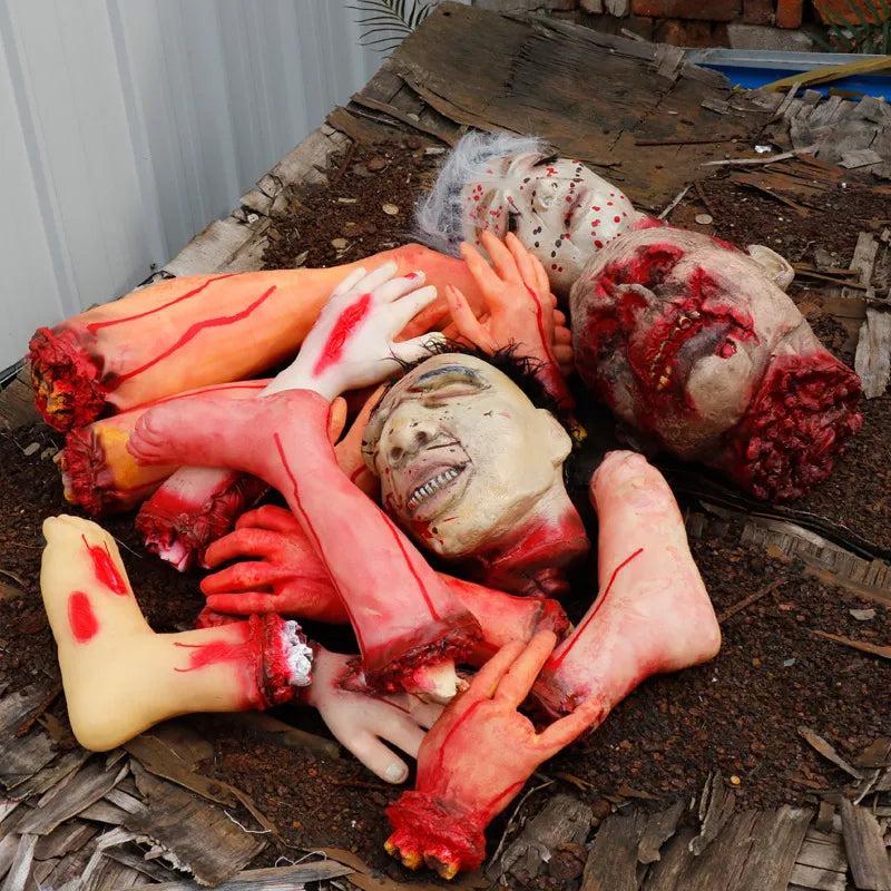 Bloody Severed Limbs Halloween Horror Prop Set by HitMyNeed