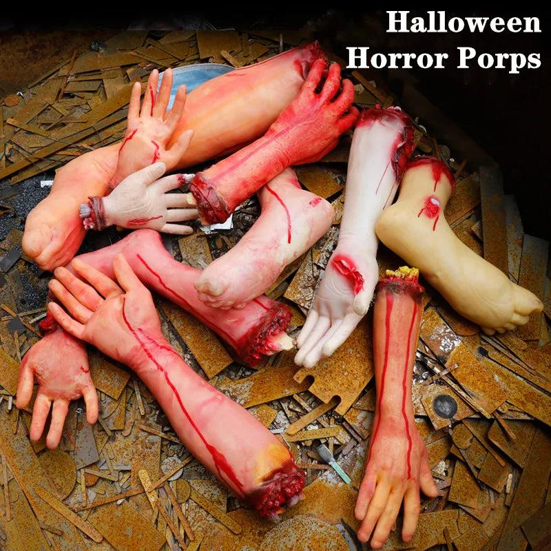 Bloody Severed Limbs Halloween Horror Prop Set by HitMyNeed