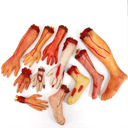 Bloody Severed Limbs Halloween Horror Prop Set by HitMyNeed