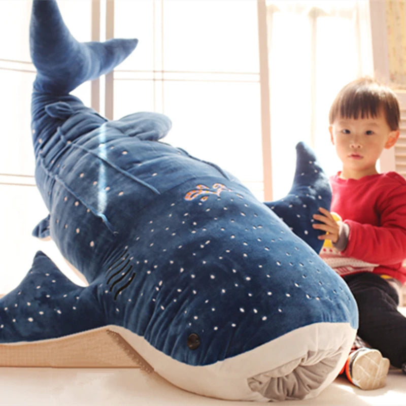 Blue Shark Plush Toy Pillow 50cm / 100cm by HitMyNeed