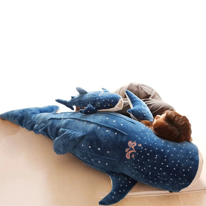 Blue Shark Plush Toy Pillow 50cm / 100cm by HitMyNeed