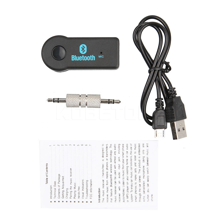 Bluetooth 3.5mm Wireless Audio Jack Adapter by HitMyNeed