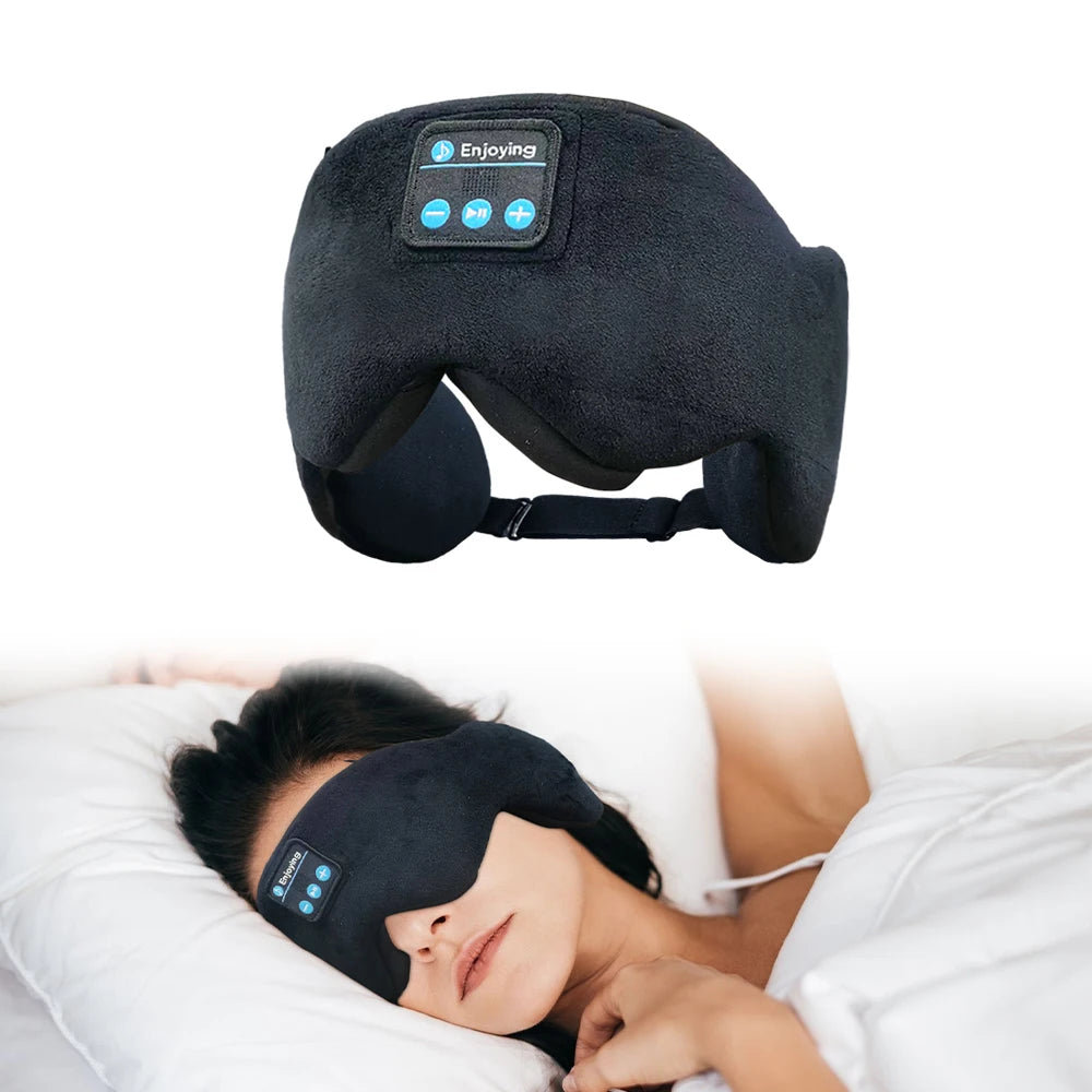 Bluetooth 5.3 Sleeping Mask with Wireless Headphones by HitMyNeed