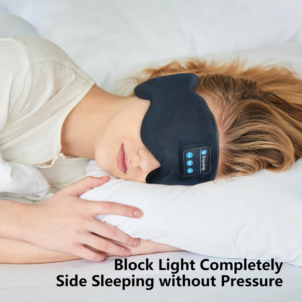 Bluetooth 5.3 Sleeping Mask with Wireless Headphones by HitMyNeed