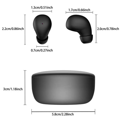 Bluetooth 5.4 Invisible Sleeping & Sport Earbuds by HitMyNeed
