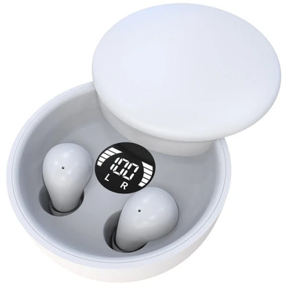 Bluetooth 5.4 Invisible Sleeping & Sport Earbuds white by HitMyNeed