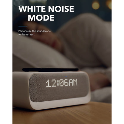 Bluetooth Alarm Clock with Wireless Charging & Speaker by HitMyNeed